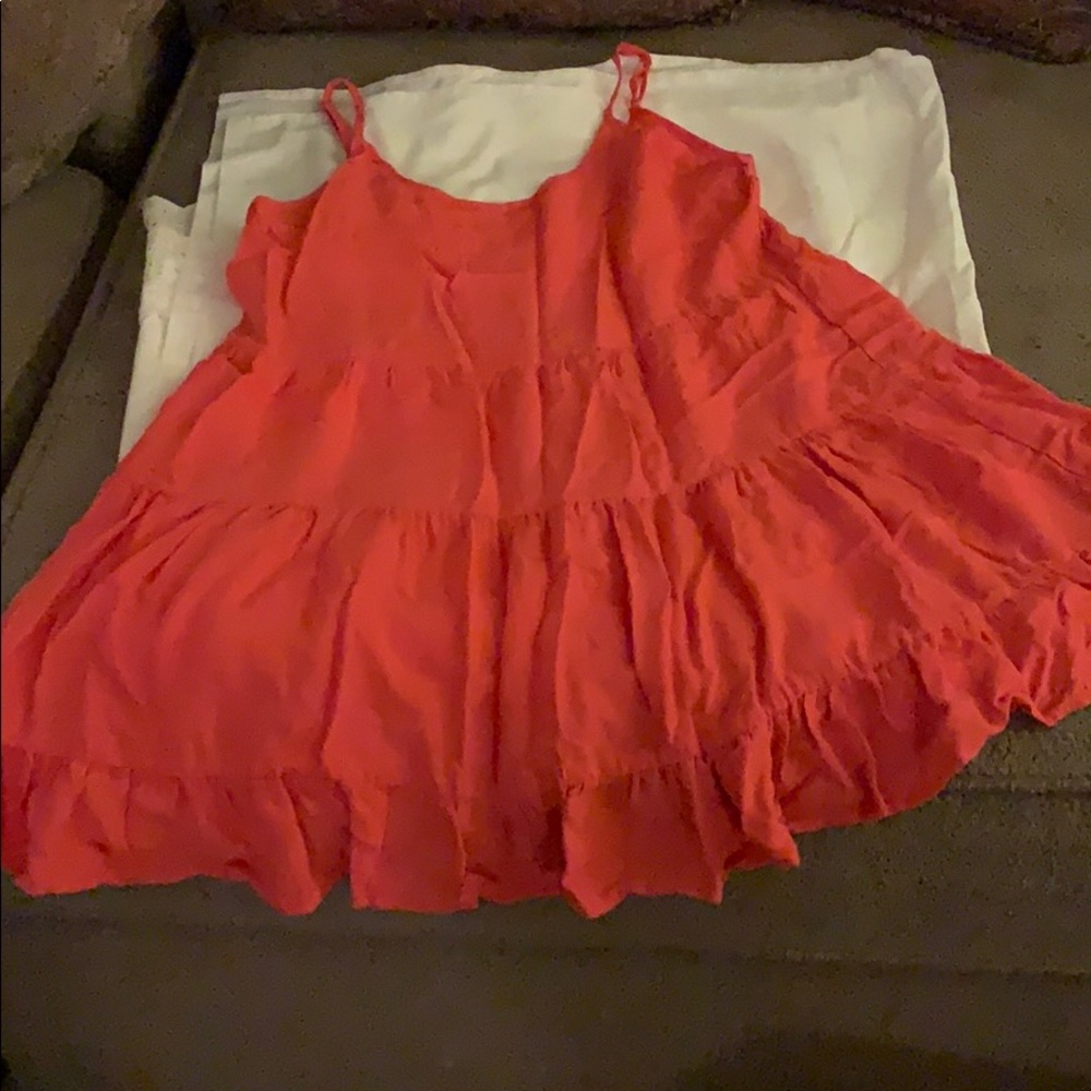 Red ish orange is salmon dress